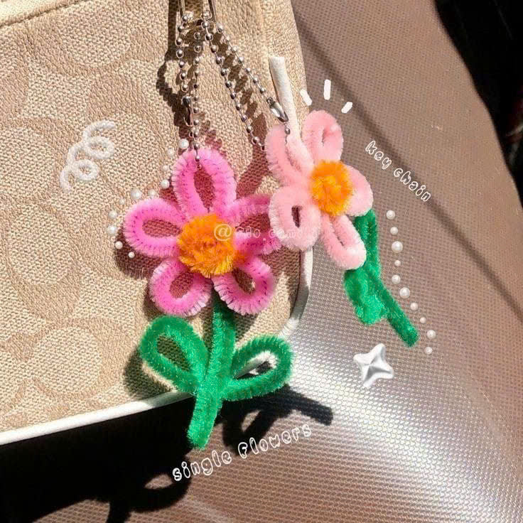 Móc Khóa Hoa Đơn Handmade